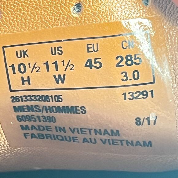 Clarks Unstructured UN Unnature Time Brown Leather Lace Up Shoes Men's Size 11.5 - Picture 10 of 11